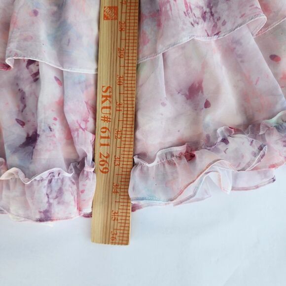 TCEC Size L NWT Bsbydoll Mini DRESS Frills, Whimsy, Floral, Coquette - Picture 8 of 9